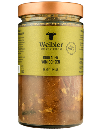 2 große Rouladen mit Soße